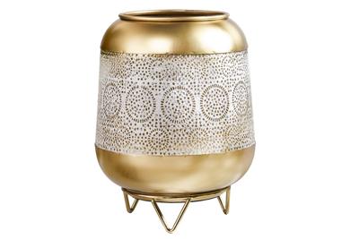 Lantern ORIENT 25cm antique goud - 43827
