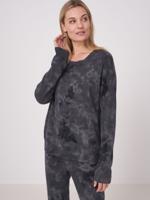 Fijn gebreide tie dye trui van biologisch cashmere