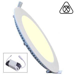 LED Downlight Slim - Inbouw Rond 3W - Warm Wit 2700K - Mat Wit Aluminium - Ø83mm