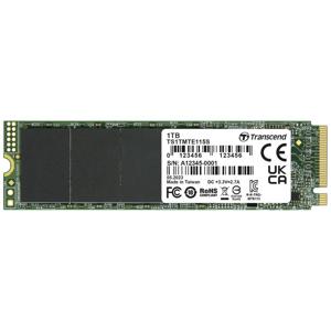 Transcend 115S 1 TB NVMe/PCIe M.2 SSD 2280 harde schijf PCIe NVMe 3.0 x4 Retail TS1TMTE115S