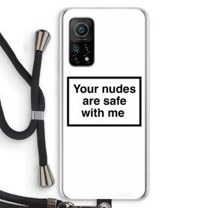 Safe with me: Xiaomi Mi 10T 5G Transparant Hoesje met koord