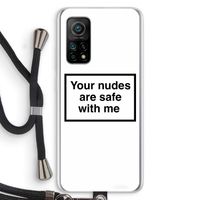Safe with me: Xiaomi Mi 10T 5G Transparant Hoesje met koord