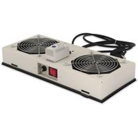 Digitus DN-19 FAN-2-WM-I 19 inch 2 x Verlichting voor patchkast Geschikt voor kastdiepte: vanaf 300 mm Grijs-wit (RAL 7035) - thumbnail