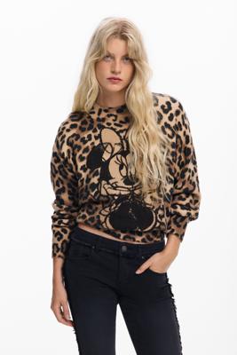 Minnie™ trui met dierenprint - BROWN - XL