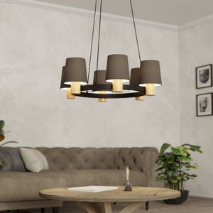 EGLO Edale hangende plafondverlichting Harde montage E27 40 W Zwart, Bruin, Cappuccino