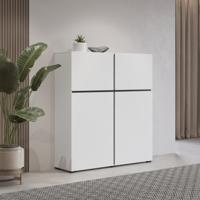 Home365 Opbergkast Crotone - 4-deurs - Wit