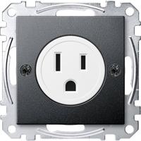 Merten MEG2151-0414 Wandcontactdoos System M Antraciet 1 stuk(s)