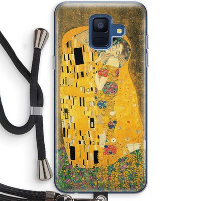 Der Kuss: Samsung Galaxy A6 (2018) Transparant Hoesje met koord