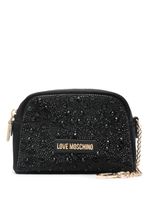 Love Moschino trousse de toilette à ornements en cristal - Noir