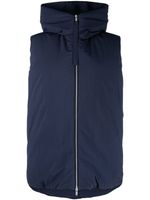 Jil Sander gilet matelassé à design oversize - Bleu