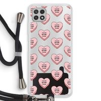 Chicks before dicks: Samsung Galaxy A22 4G Transparant Hoesje met koord