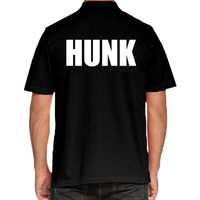 Zwart HUNK polo t-shirt voor heren 2XL  -