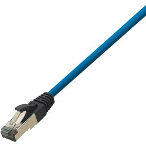 LogiLink CQ8026S RJ45 Netwerkkabel, patchkabel CAT 8.1 S/FTP 0.50 m Blauw Halogeenvrij 1 stuk(s)