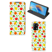 OPPO A74 4G Flip Style Cover Fruits