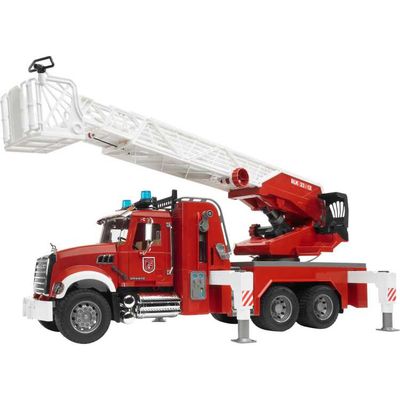 bruder MACK Granite Brandweerladderwagen modelvoertuig