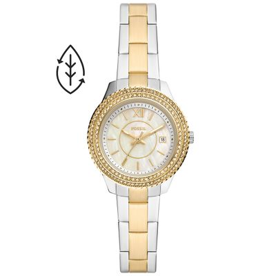 Fossil ES5138 Horloge Stella staal zilver-en goudkleurig 30 mm