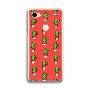 Mini cactus: Google Pixel 3 Transparant Hoesje