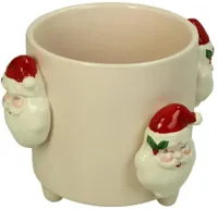 Kersten vaas dolomiet santa 12x11cm multi Kersten vaas dolomiet santa 12x11cm multi