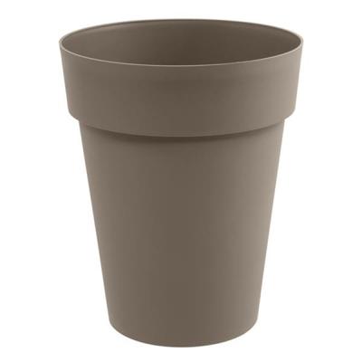 EDA Toscane Bloempot - kunststof - taupe - D44 x H53 cm - binnen- en buitenshuis