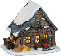 Luville Schneewald Woodworker barn led battery operated