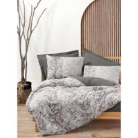 Beddengoedset - 1 dekbedovertrek 220 x 240 cm + 2 kussenslopen 60 x 60 cm - 100% katoen - Bruin