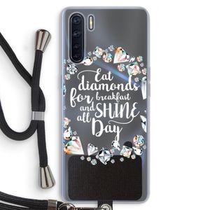 Diamonds: Oppo A91 Transparant Hoesje met koord