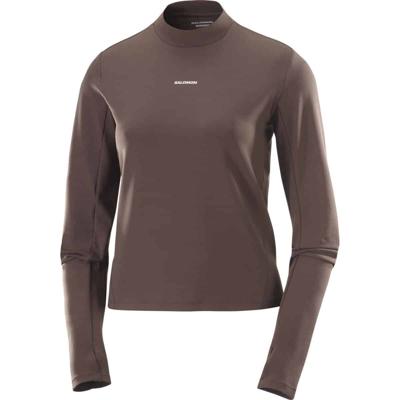 Salomon Shakeout bliss ls tee dames - BRUIN - Dames