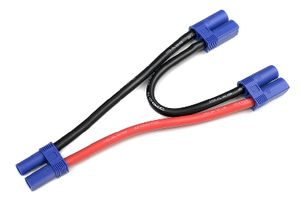 Y-kabel Serial EC5, silicone kabel 10AWG, 12CM