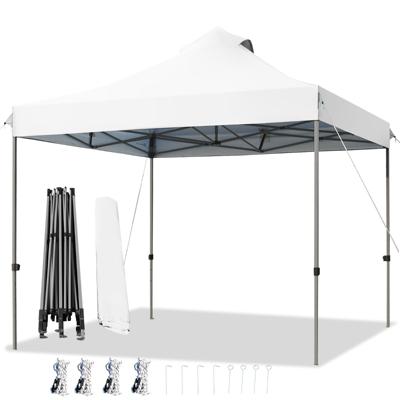 3 x 3 m Paviljoen Vouwpaviljoen Waterdicht Winterbestendig UV-Bescherming 50+ in Hoogte Verstelbaar Tuinpaviljoen voor Tuin Feest Wit