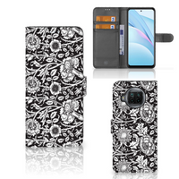 Xiaomi Mi 10T Lite Hoesje Black Flowers - thumbnail