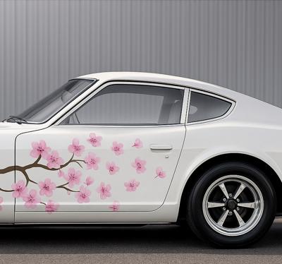 Autosticker roze kersenbloesem decal