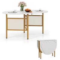 Opvouwbare Eettafel Geschikt Voor 6-8 Personen Ovale Eettafel Voor In De Woonkamer 150 x 80 x 76 cm