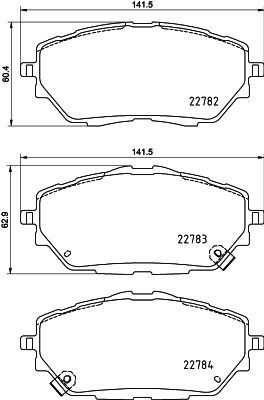Brake Pad Set, Disc Brake 8db 8DB355037761