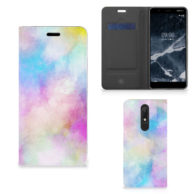 Bookcase Nokia 5.1 (2018) Watercolor Light Bookcase Nokia 5.1 (2018) Watercolor Light