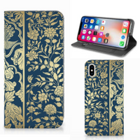 Apple iPhone Xs Max Smart Cover Beige Flowers - thumbnail