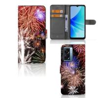 OPPO A77 5G | A57 5G | Wallet Case | met Pasjes | Vuurwerk