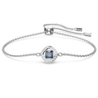 Swarovski 5662141 Armband Angelic Square zilverkleurig-blauw-wit max. 24 cm - thumbnail