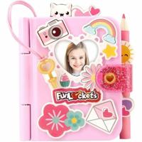 Dagboek met Accessoires Funlockets Mini Roze
