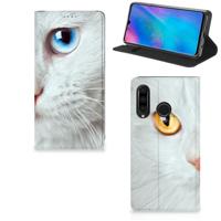 Huawei P30 Lite New Edition | Hoesje maken | Witte Kat