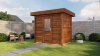Lugarde Select Modern tuinhuis Aalsmeer 250x200cm - Bruine olie- Plat dak- - Lugarde Select Lugarde Select Modern tuinhuis Aalsmeer 250x200cm - Bruine olie- Plat dak- - Lugarde Select