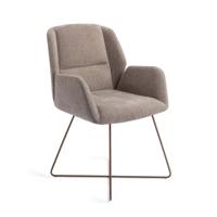 Jesper Home Eetkamerstoel 'Myoko' Cross Rose, kleur Greystones