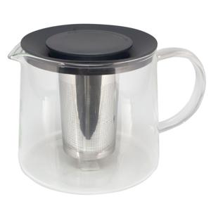 Theepot - 1,5 liter - met filter - glas/kunststof - theekan