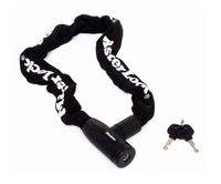 Masterlock Keyed steel chain 90cm x Ø 8mm w/2 keysnylon sleeve - colour : black - 8391EURDPRO - thumbnail