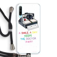 Smile: Huawei P Smart Pro Transparant Hoesje met koord