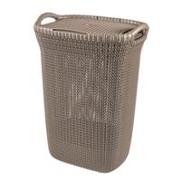 Curver knit wasbox 57 liter bruin