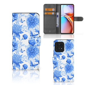 Hoesje voor Motorola Edge 40 Pro Flowers Blue