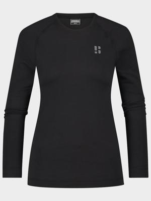 Poederbaas Thermoshirt Dames Lightweight Zwart-XL
