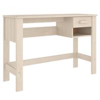 vidaXL Bureau HAMAR 110x40x75 cm massief grenenhout honingbruin - thumbnail