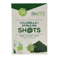 Chlorella spirulina shots 2.2 gram bio 20 Stuks