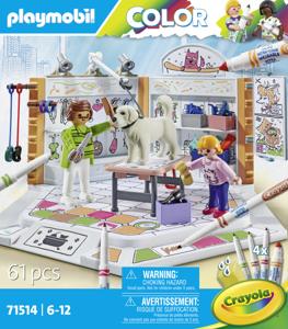 PLAYMOBIL Color - Hondensalon Constructiespeelgoed